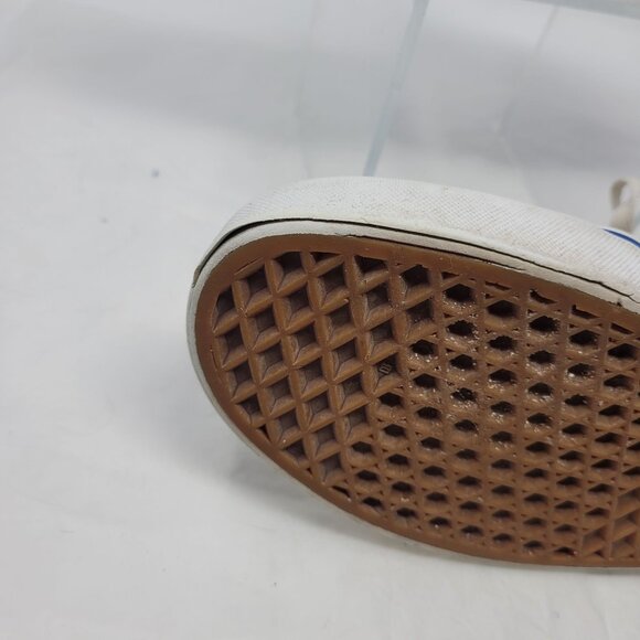 Vans Blue White Suede Checkered Old Skool Sneakers Sz 9.5‎ Mens 11 Womens Skater - Picture 10 of 13